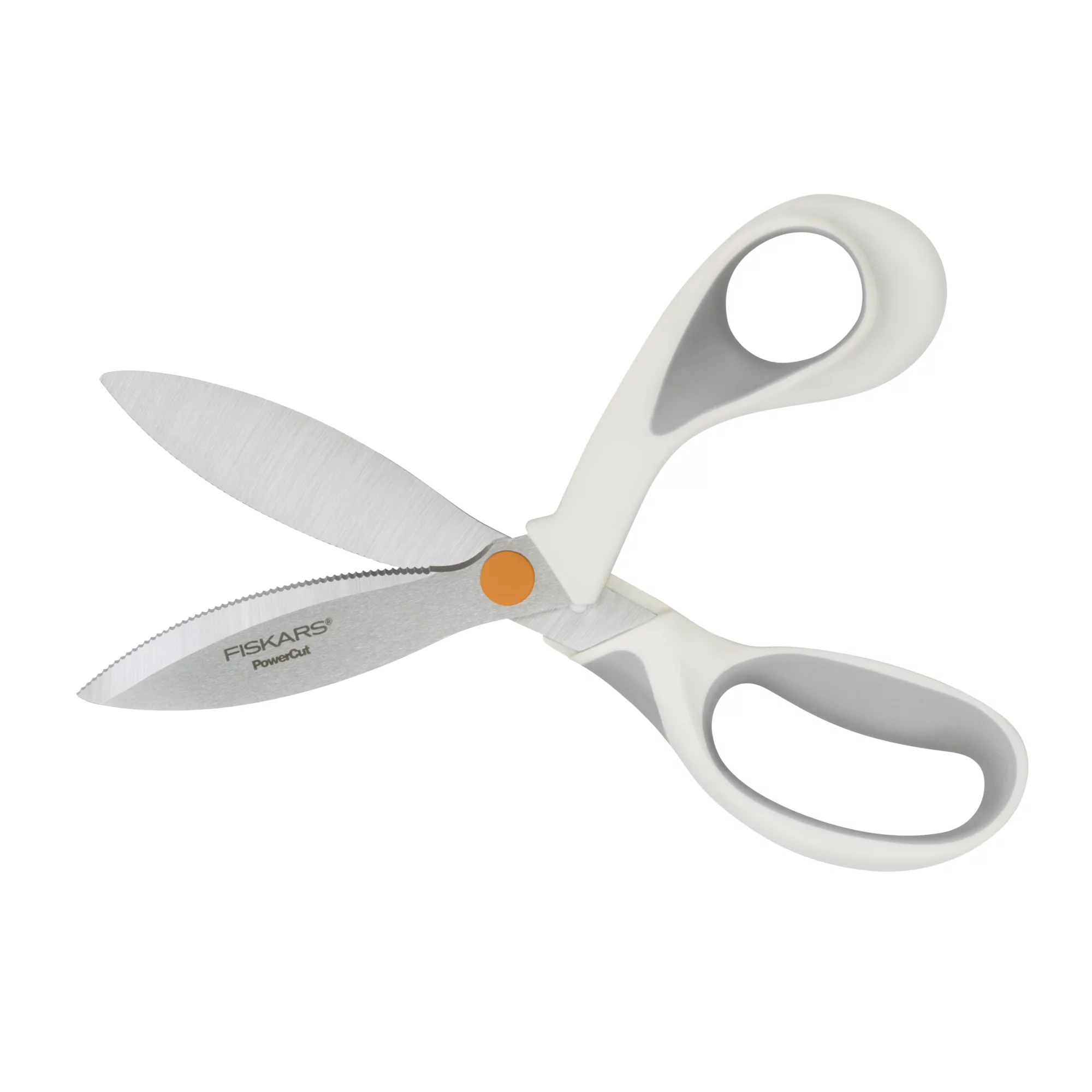 Fiskars DIY 8 inch SoftGrip PowerCut Shears, White