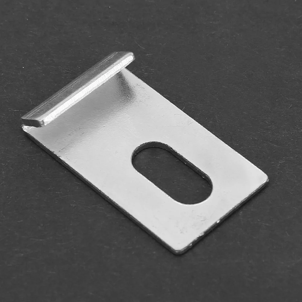 Dekaim Base Clips, 10pcs Greenhouse Base Clips Sliver Metal Fixings Attaches Kit Tool