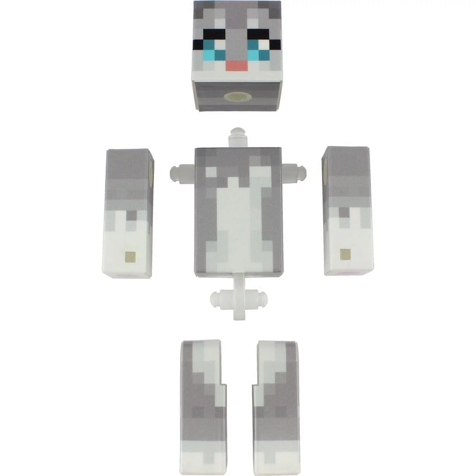 Gray Cat Action Figure Toy, 4 Inch Custom Series Figurines by EnderToys