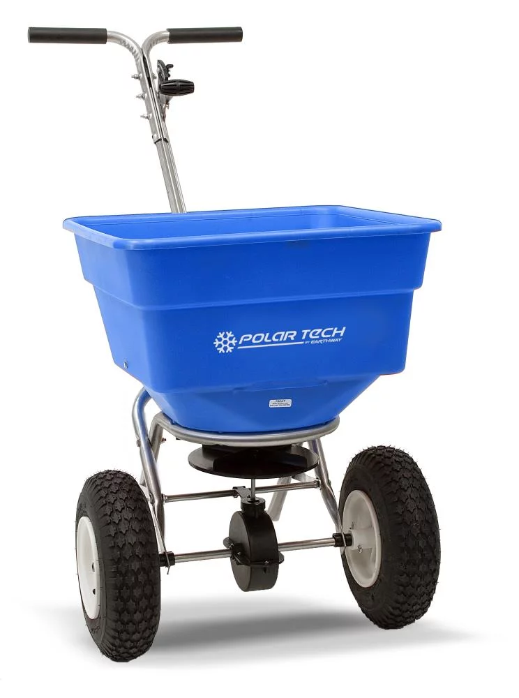 100lb Ice Melt and Rock Salt Spreader EarthWay Polar Tech 90399