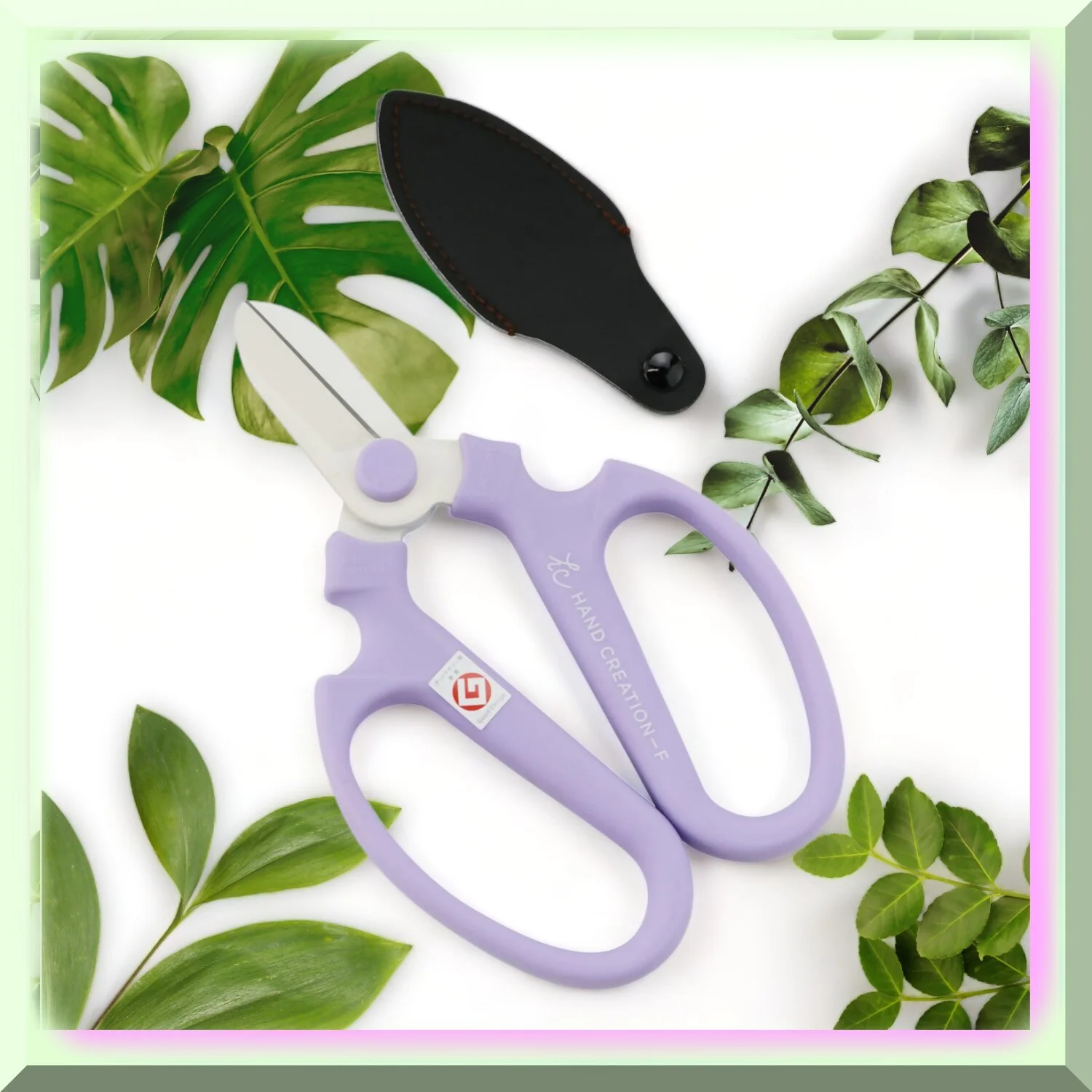 Lavender BloomCraft Scissors - Handcrafted Floral Trimming Tool for Gardeners and DIY Enthusiasts (F-170)