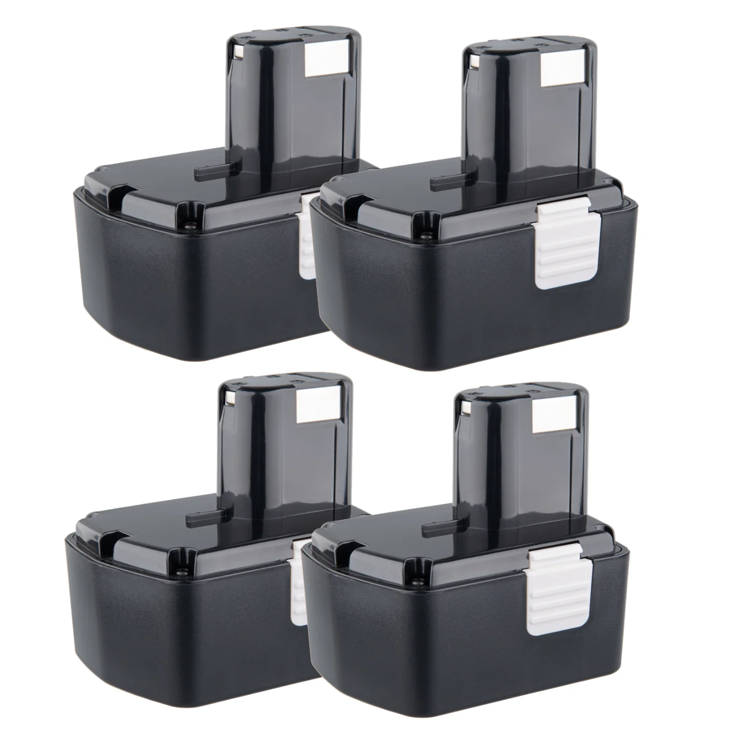4Pack for HITACHI EB14B Battery 14.4V 4800mAh NI-MH Black EB1414 EB1414S EB1424 EB14B EB14S 324367