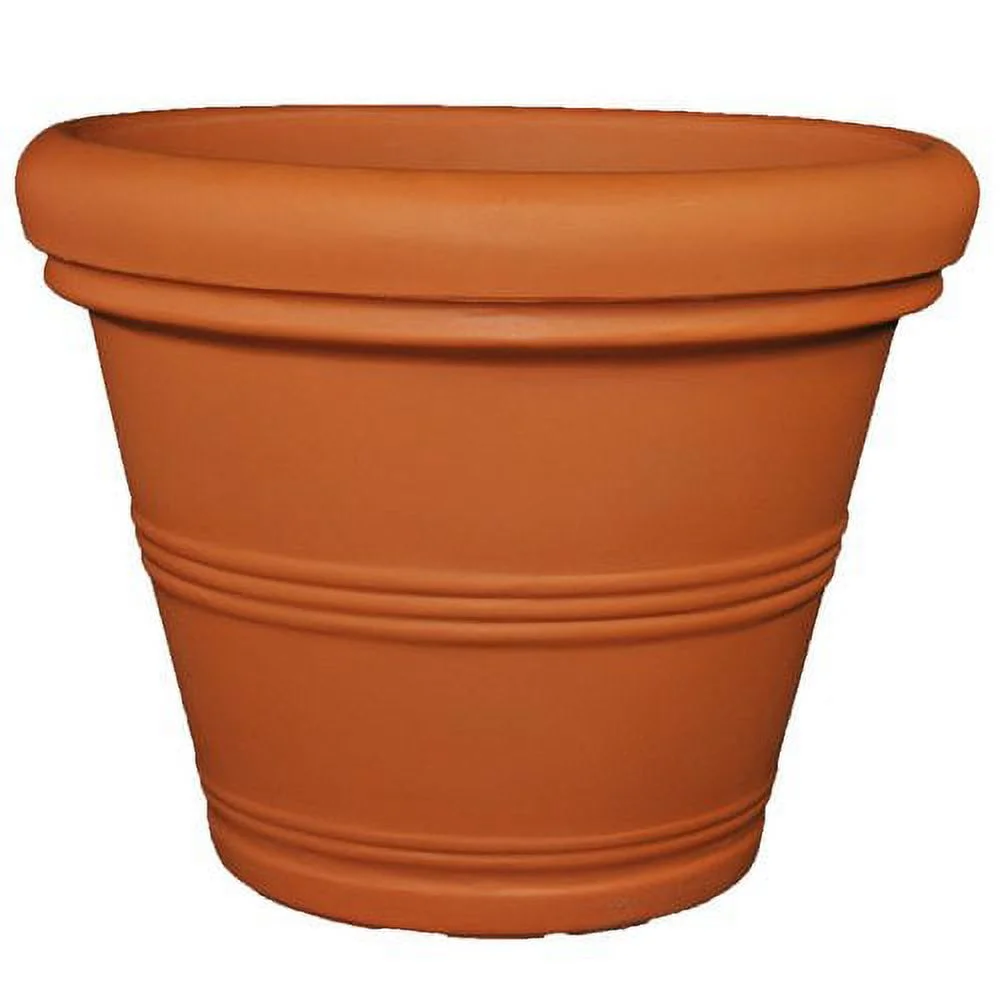 Tusco  20 in. Rolled Rim Planter, Slate
