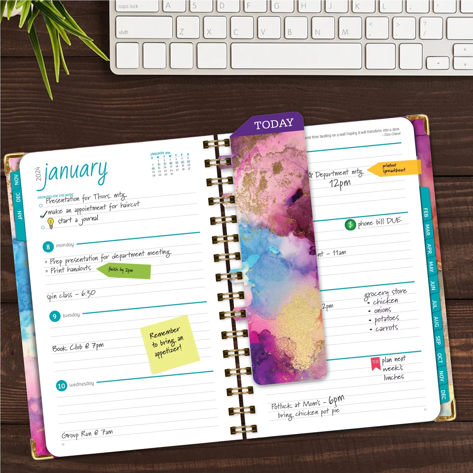 Hardcover CY 2024 Fashion Planner - 5.5