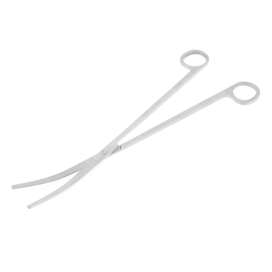 Unique Bargains 9.8inch Stainless Steel Water Plants Grass Silver Tone Curving Scissor Cutter Tool for Aquarium