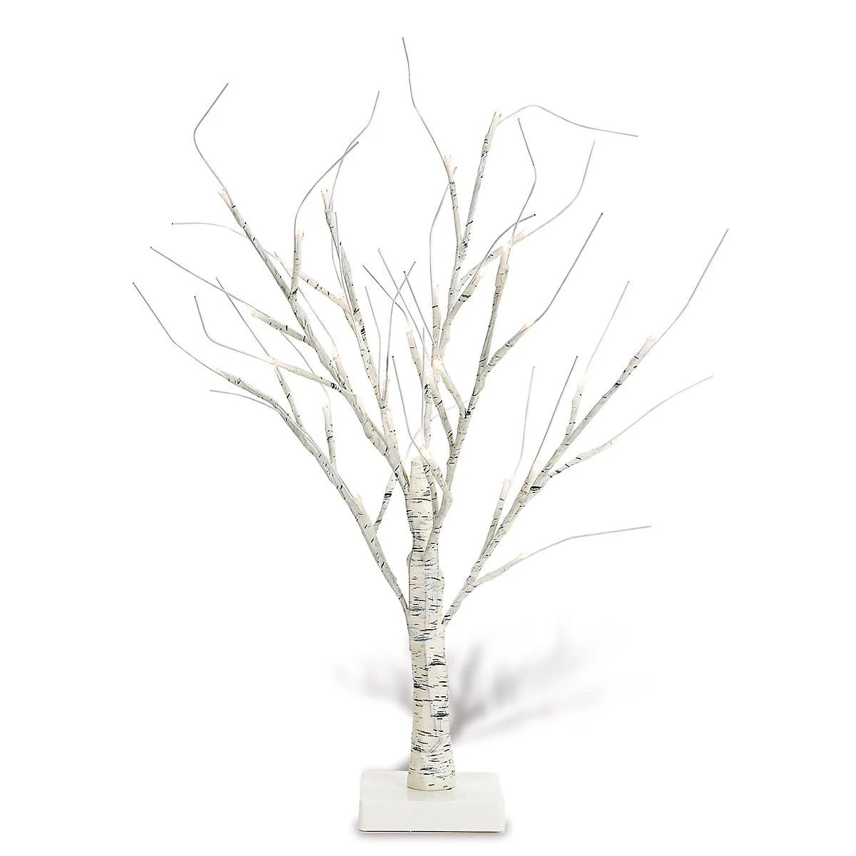 Current White Birch Twig LED Tabletop Holiday Tree, 15