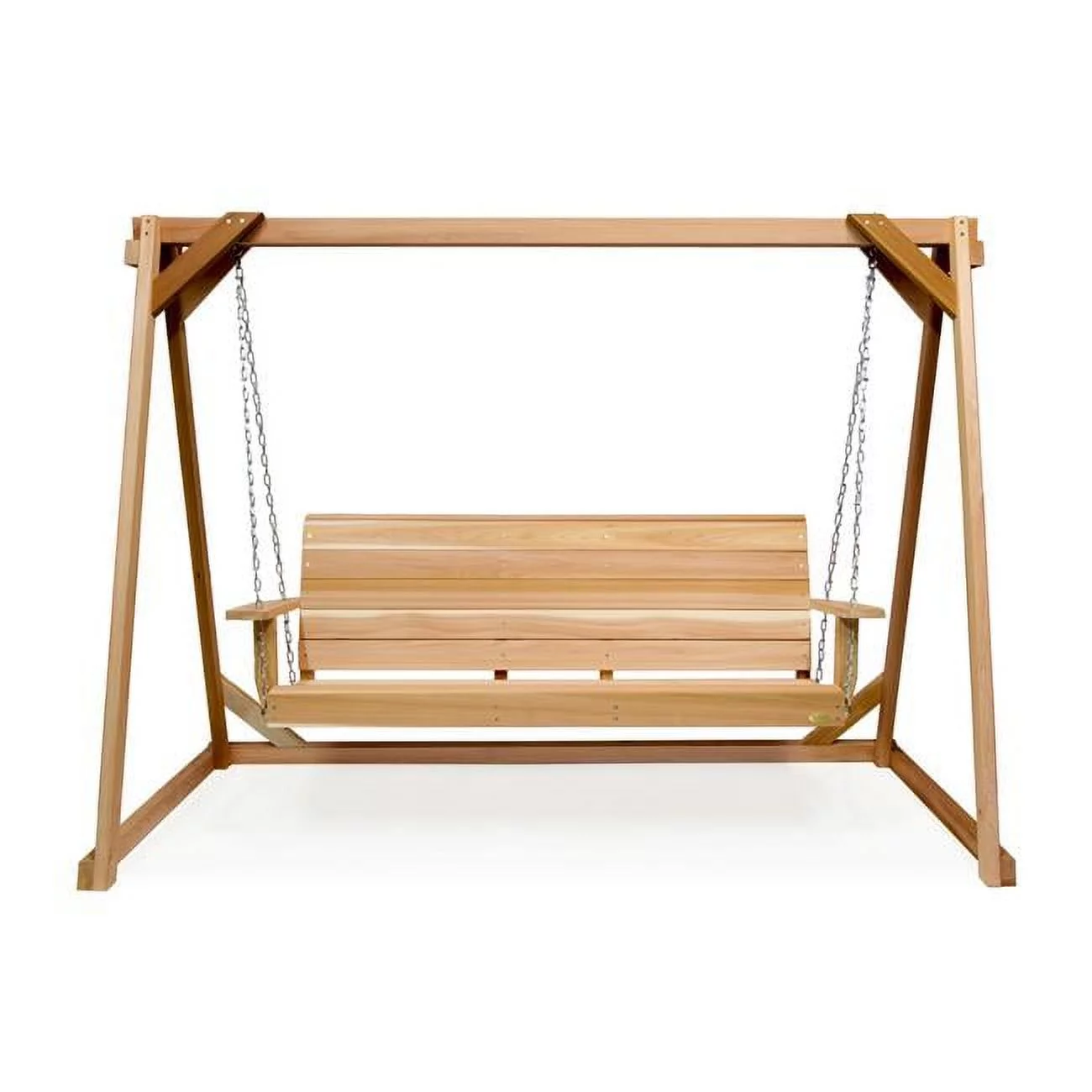 All Things Cedar 8-ft A-Frame Swing Set