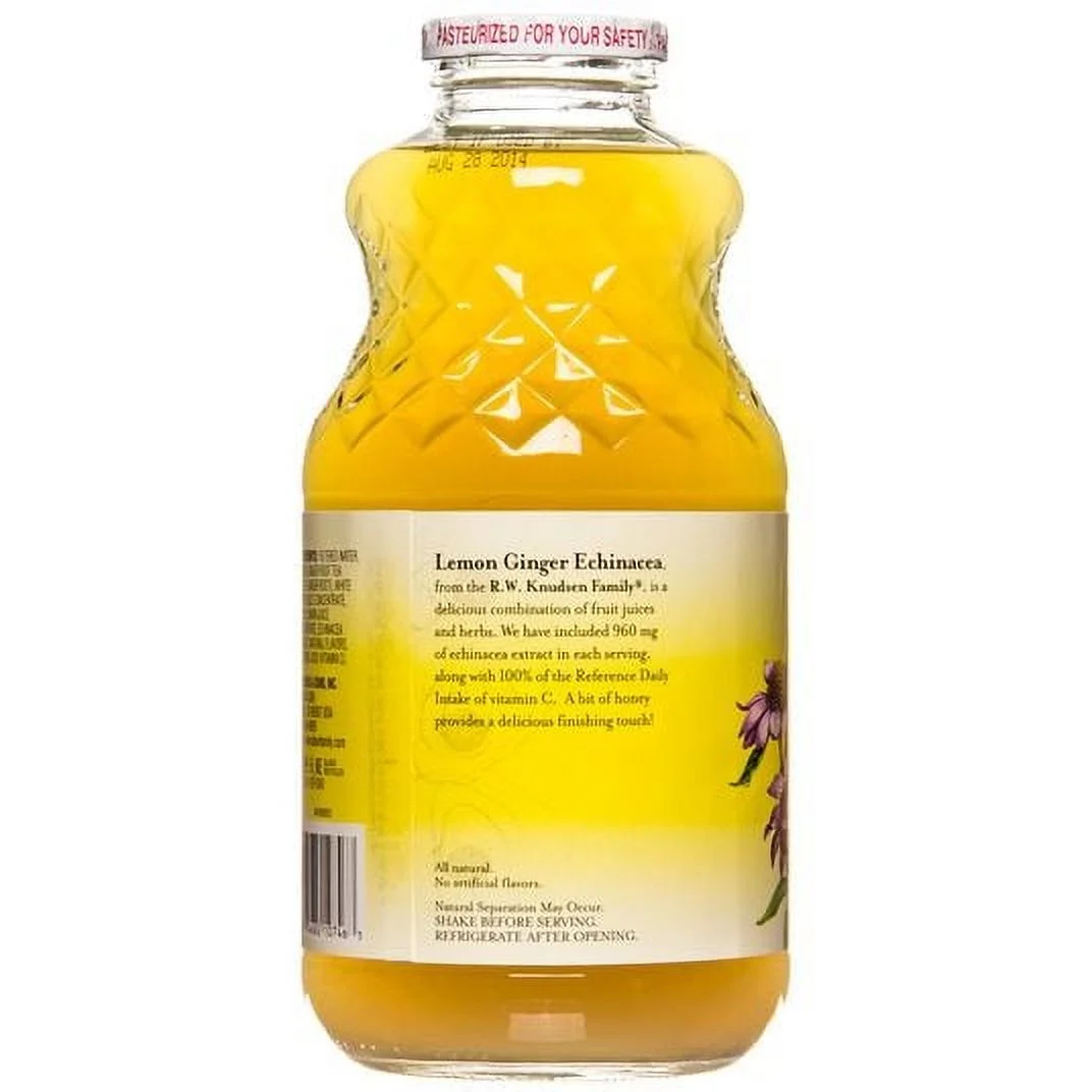 Knudsen Lemon Ginger Echinacea-6 x 32 floz