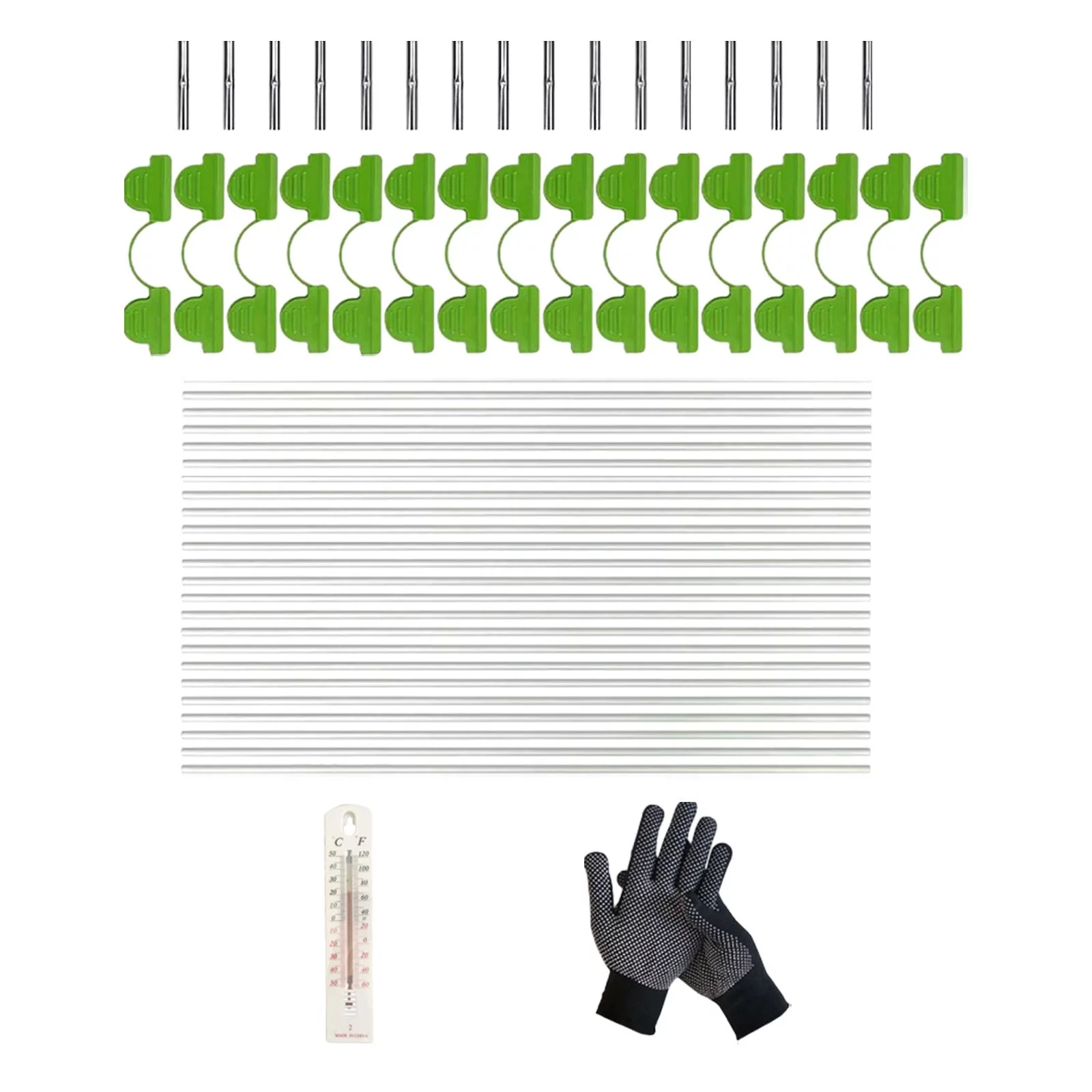 Garden Hoops Grow Tunnel Bendable Planting Tunnel Support for Garden Netting 25 Hoops Set