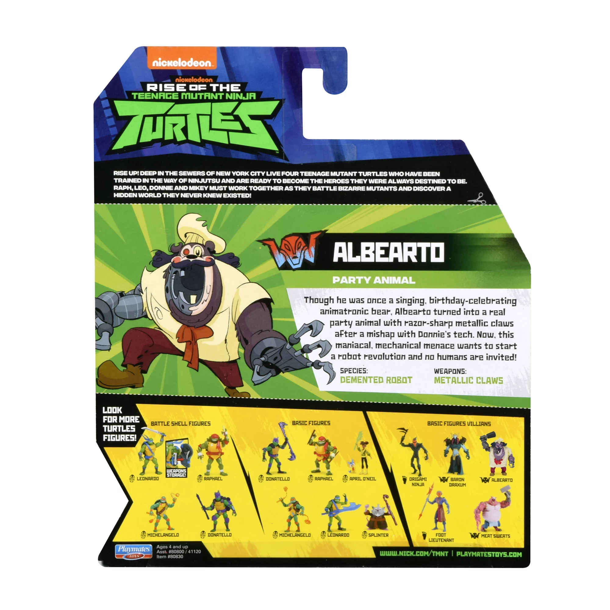 Rise of theTeenage Mutant Ninja Turtle Albearto Action Figure