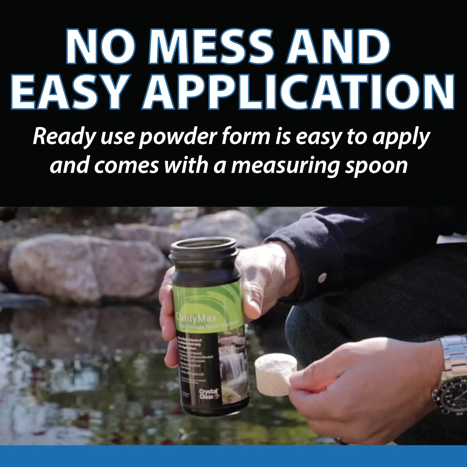 CrystalClear ClarityMax - Pond, Stream & Waterfall Treatment - 2.5 lbs