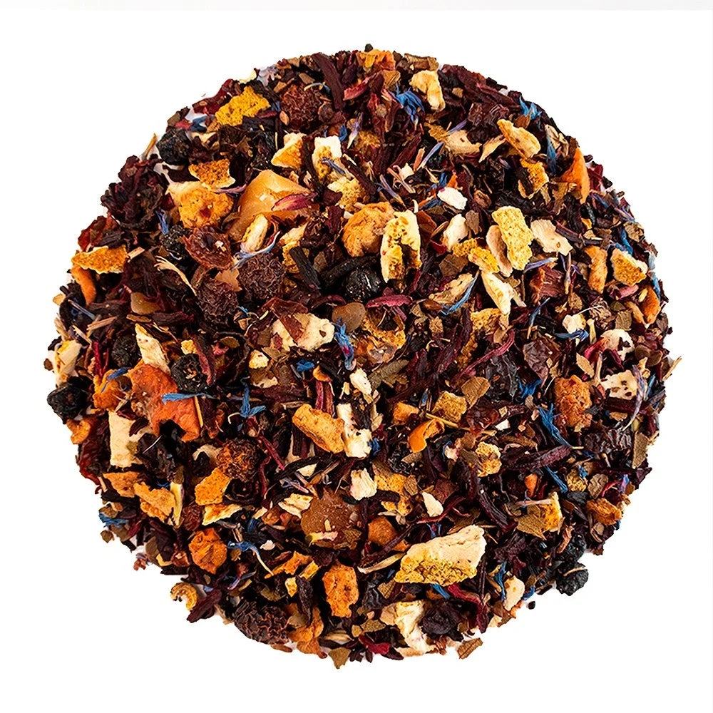 Positively Tea's Organic Coco Berry Mango Herbal Tea, Loose Leaf, 1 Pound Bag