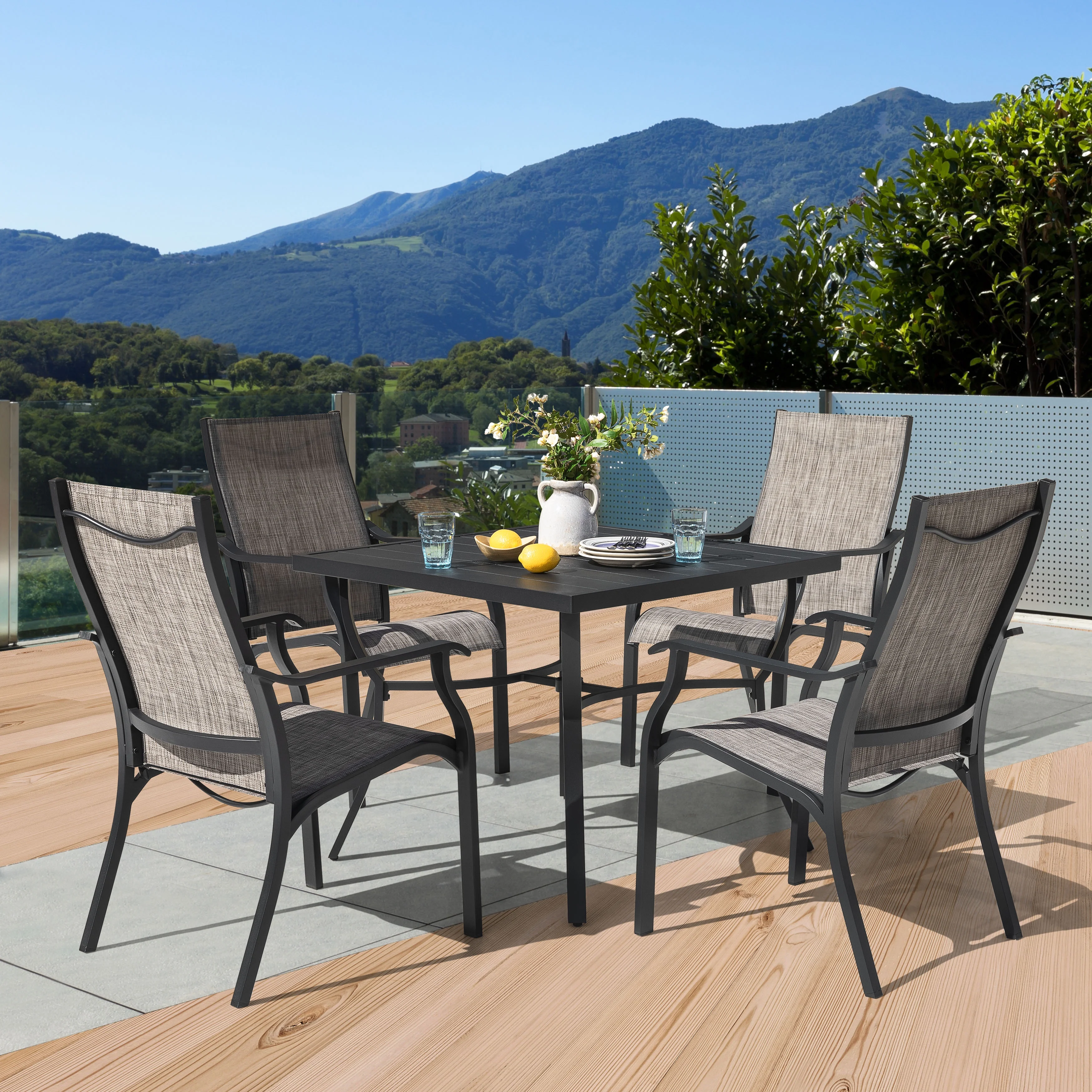 Nuu Garden 5 Piece Patio Dining Set 36