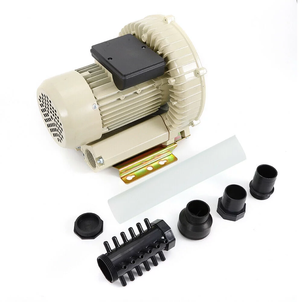 DENEST Industrial Fish Pond Air Blower Aquaculture Air Pump Blower Vacuum Pump 370W