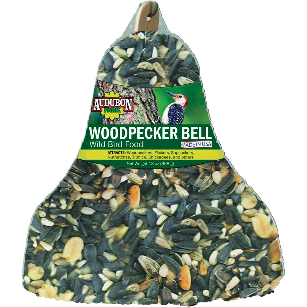 1PACK Audubon Park 13 Oz. Peanut & Sunflower Seed Woodpecker Bell