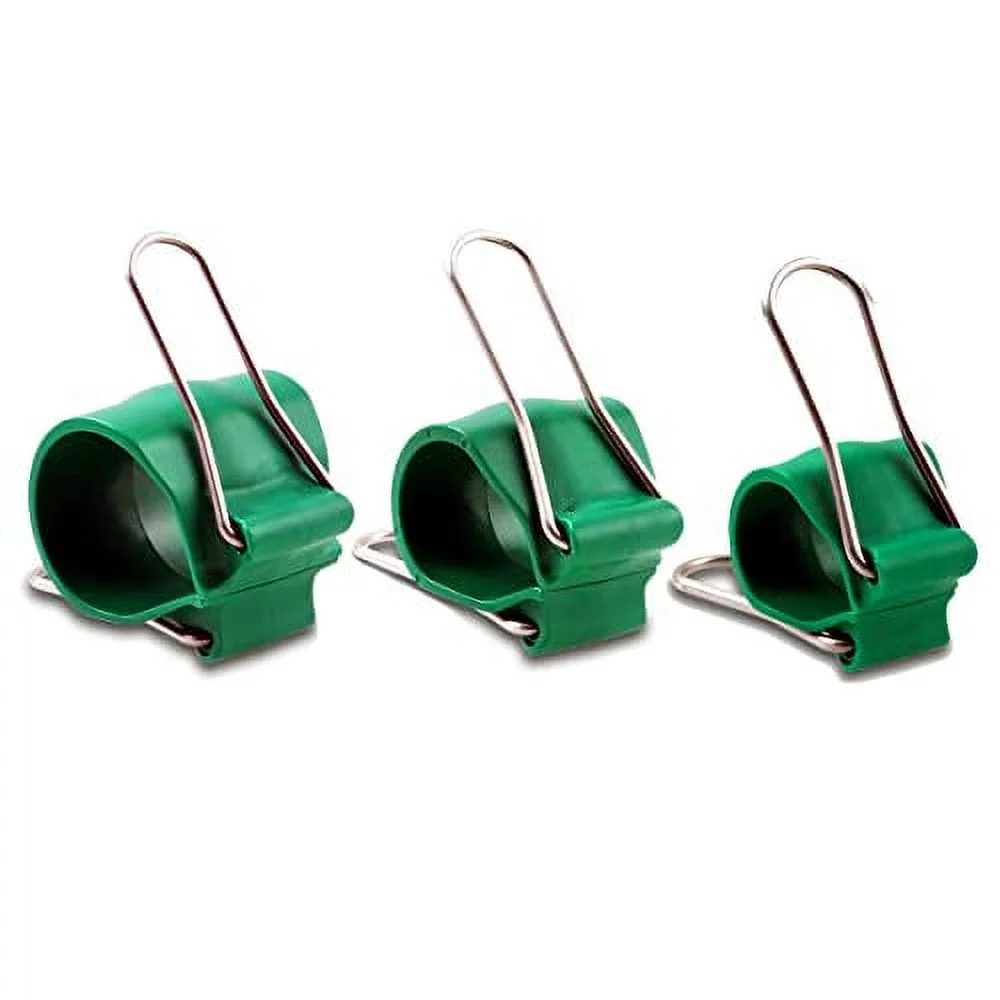 Gadgetklip Garden Clips: Re-Usable, Simple to Use Plant Accessory for Indoor/Outdoor Use with Plants, Garden Tools, Hoops, Trellis and Plant Cages - 30 Green Clips - 10 Small, 10 Medium, 10 Large