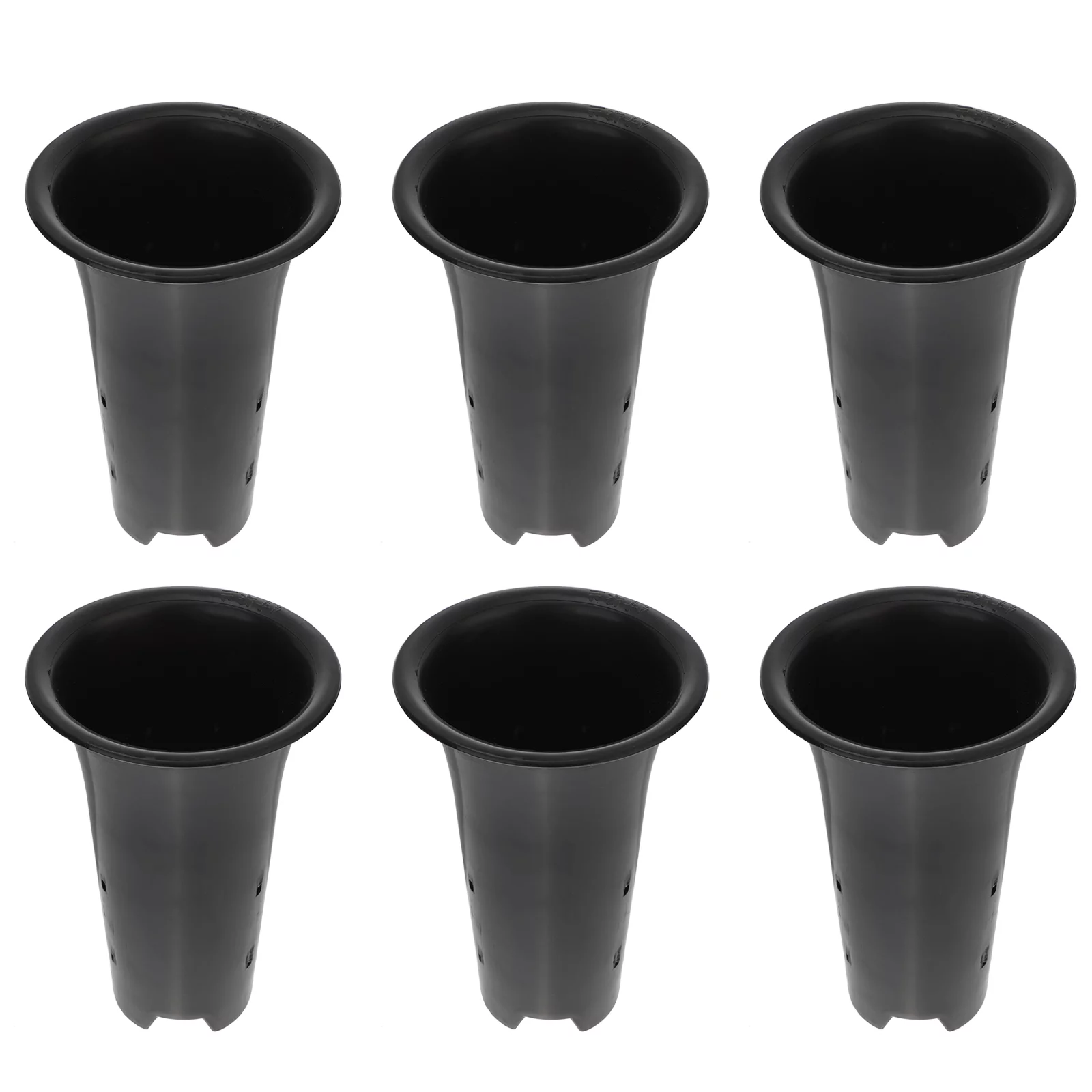 Indoor Plant Pots Orchid 6 Pcs Flowerpots Special for Orchids with Hole Basin Pp
