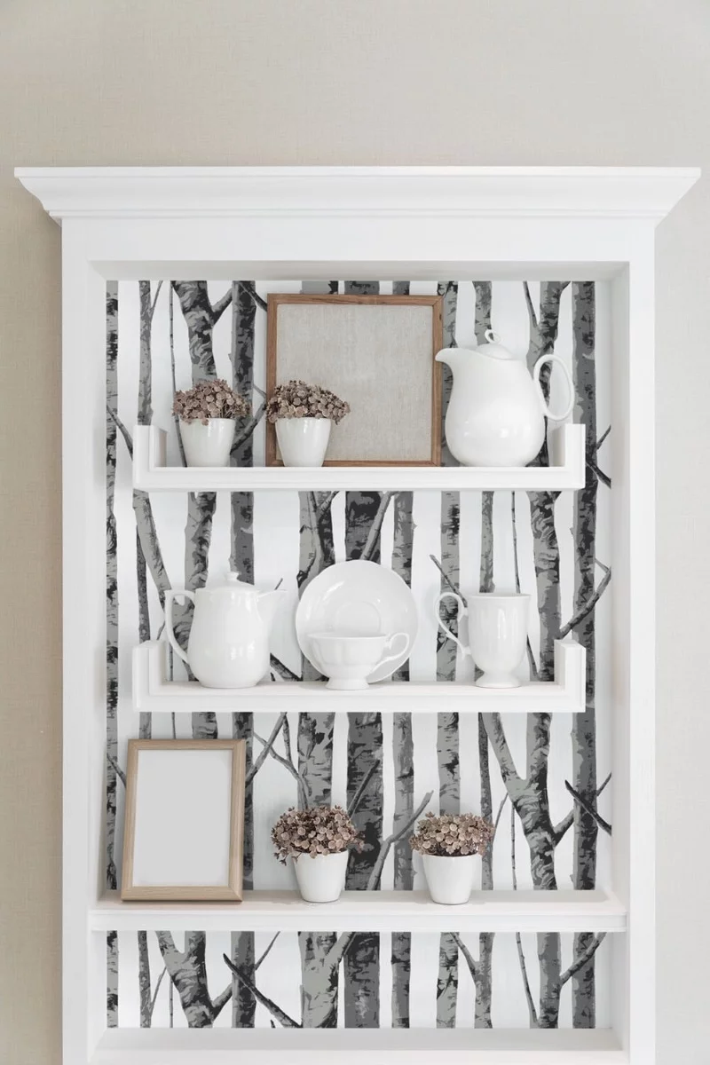 NextWall  Birch Trees Peel and Stick Removable Wallpaper - 20.5 in. W x 18 ft. L