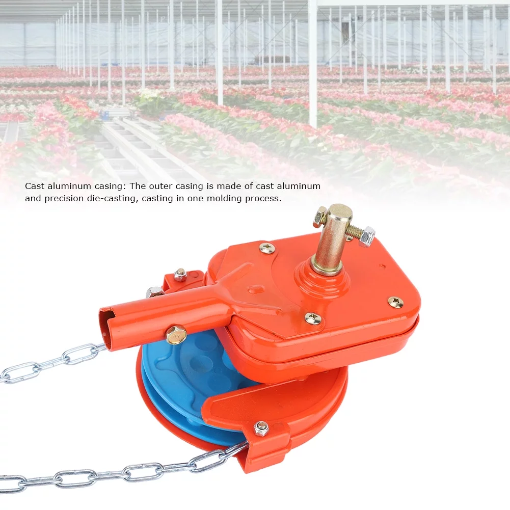 Manual Film Coiler Device Agricultural Greenhouse Side Top Film Coiling Rolling Blinds Machine