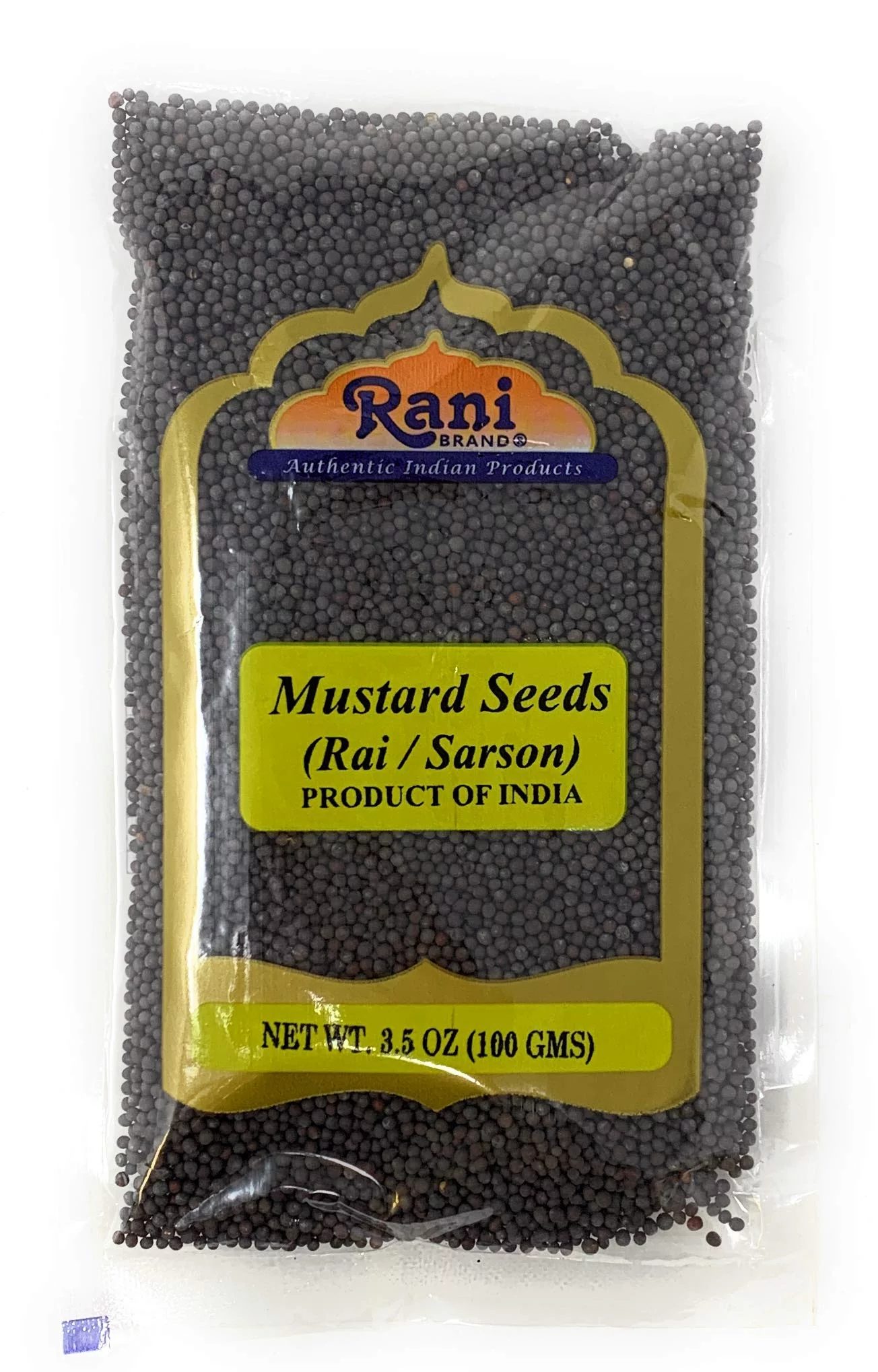 Rani Black Mustard Seeds Whole Spice (Kali Rai) 3.5oz (100g) ~ All Natural | Gluten Friendly | NON-GMO | Vegan | Indian Origin