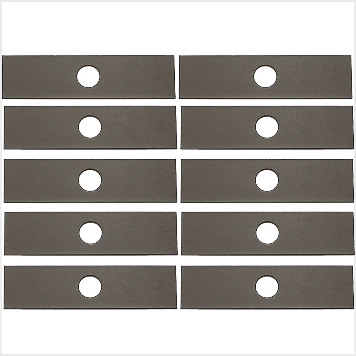 (10 Pack) Oregon Edger Blade Straight Cut Edge 8 x 1 (Not Sharpened) Fits Most Edgers / Compatible with Husqvarna, Stihl, Echo, Maruyama / 6477, 375-301, 4133 713 4102 / 40-139, 40-141