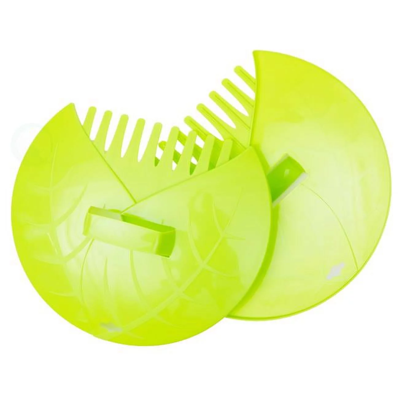1.75 x 14 x 12 in. Leaf Scoops Hand Rakes for Lawn & Garden Cleanup, Green - 1 Pair