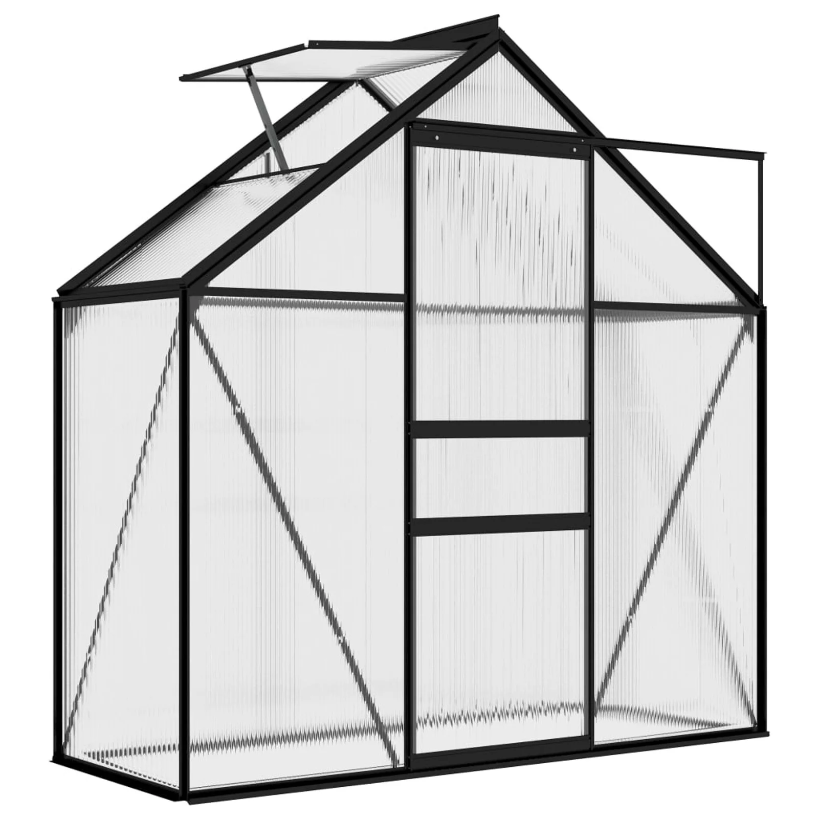 Uteam Anthracite Aluminum Greenhouse 14.3 ft²