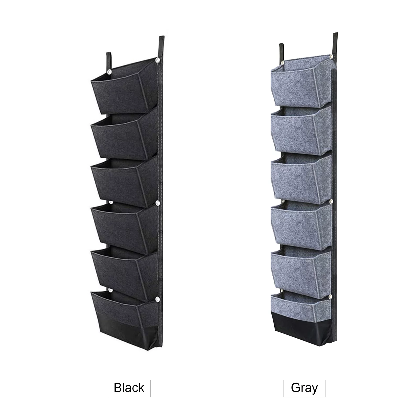 Abanopi Hanging Planting Bags with 6 Pockets Vertical Gardening Flower Pots Planter Hanging Wall Garden Planting Bags Breathable Wall Planter Growing Bags 42 x 12 Inch