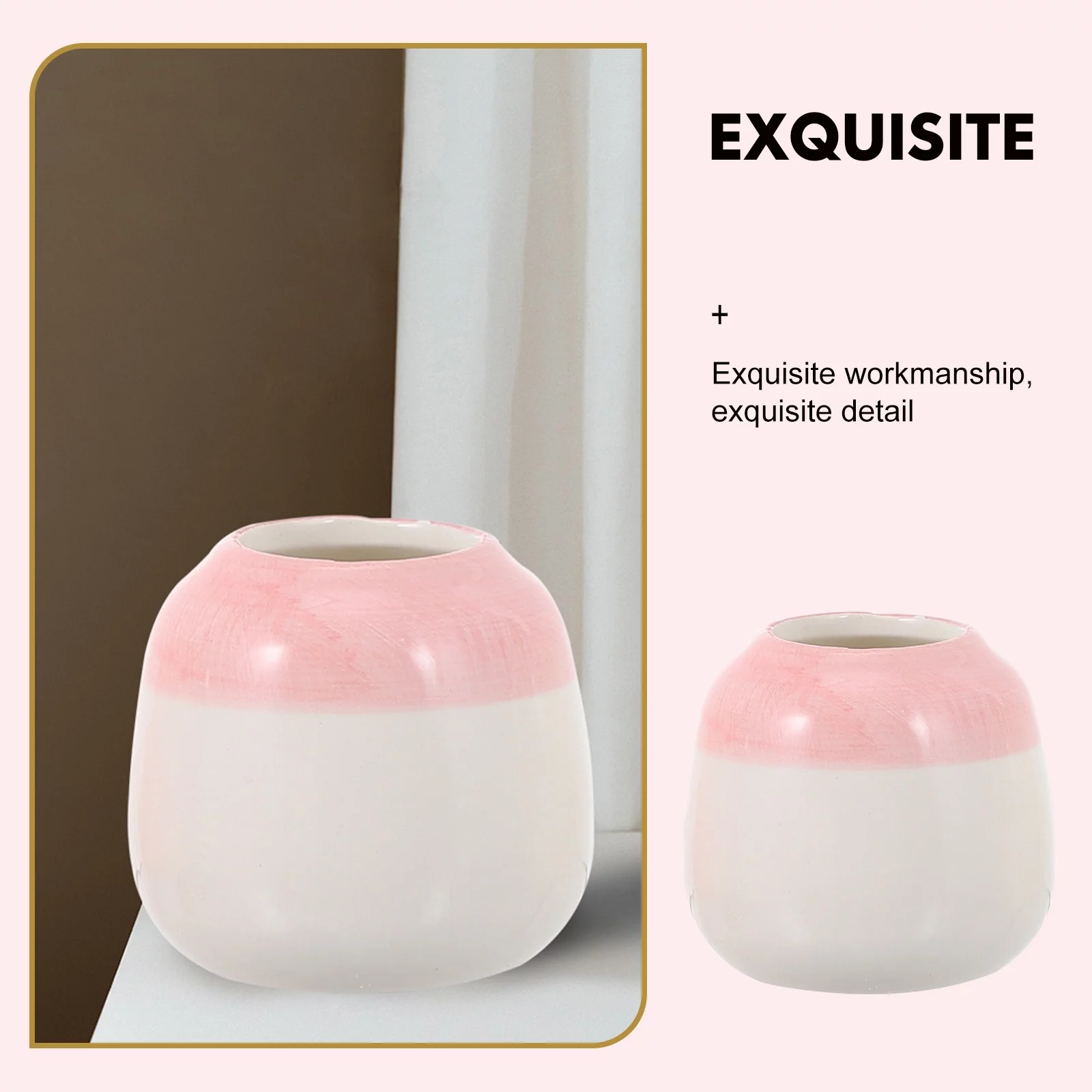 6 Pcs Ceramic Flower Pot Creative Hand-painted Flower Pot Gardening Succulent Holder