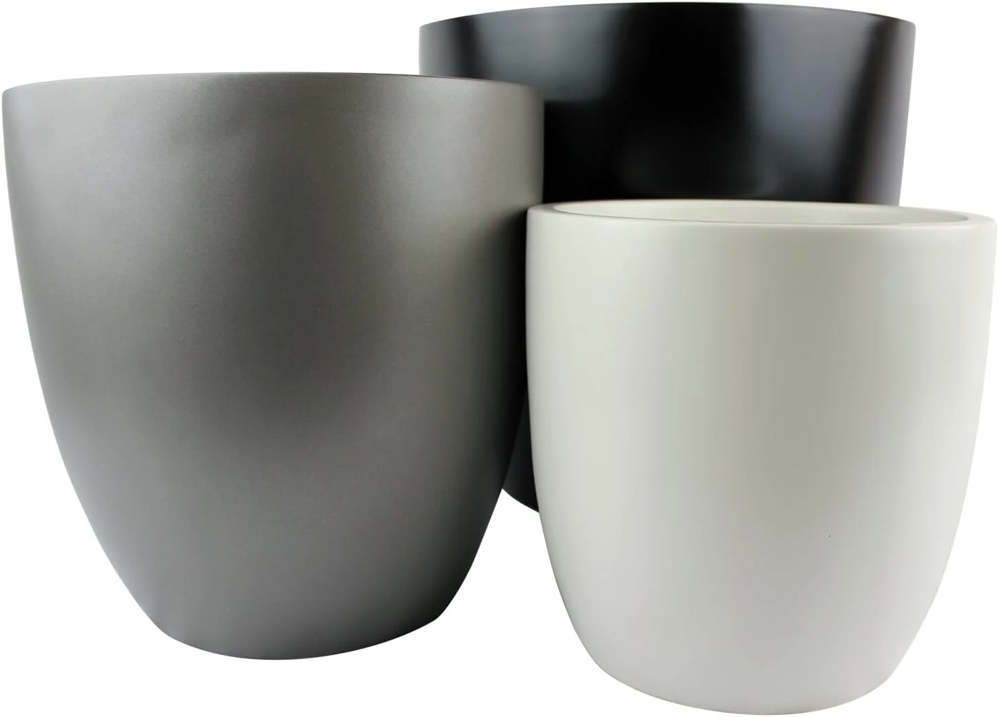 Napa Round Cylinder Fiberglass Planter, Brown, 7.5 Inch