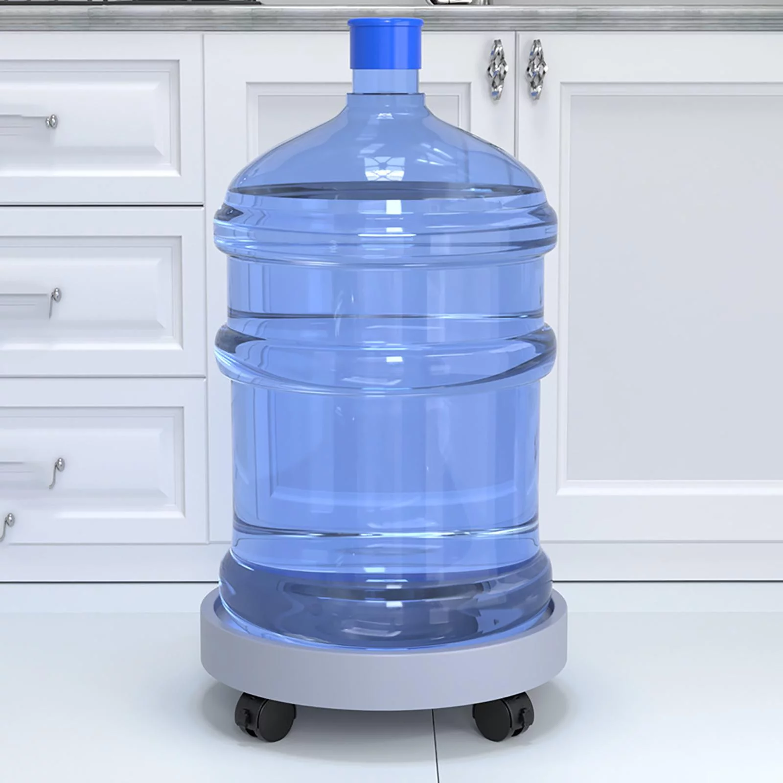 Plant Wheels, Round Flower Pot, Planter Trolley Casters, Moving Plant Pot Roller Planter Trolley Caster , Gray