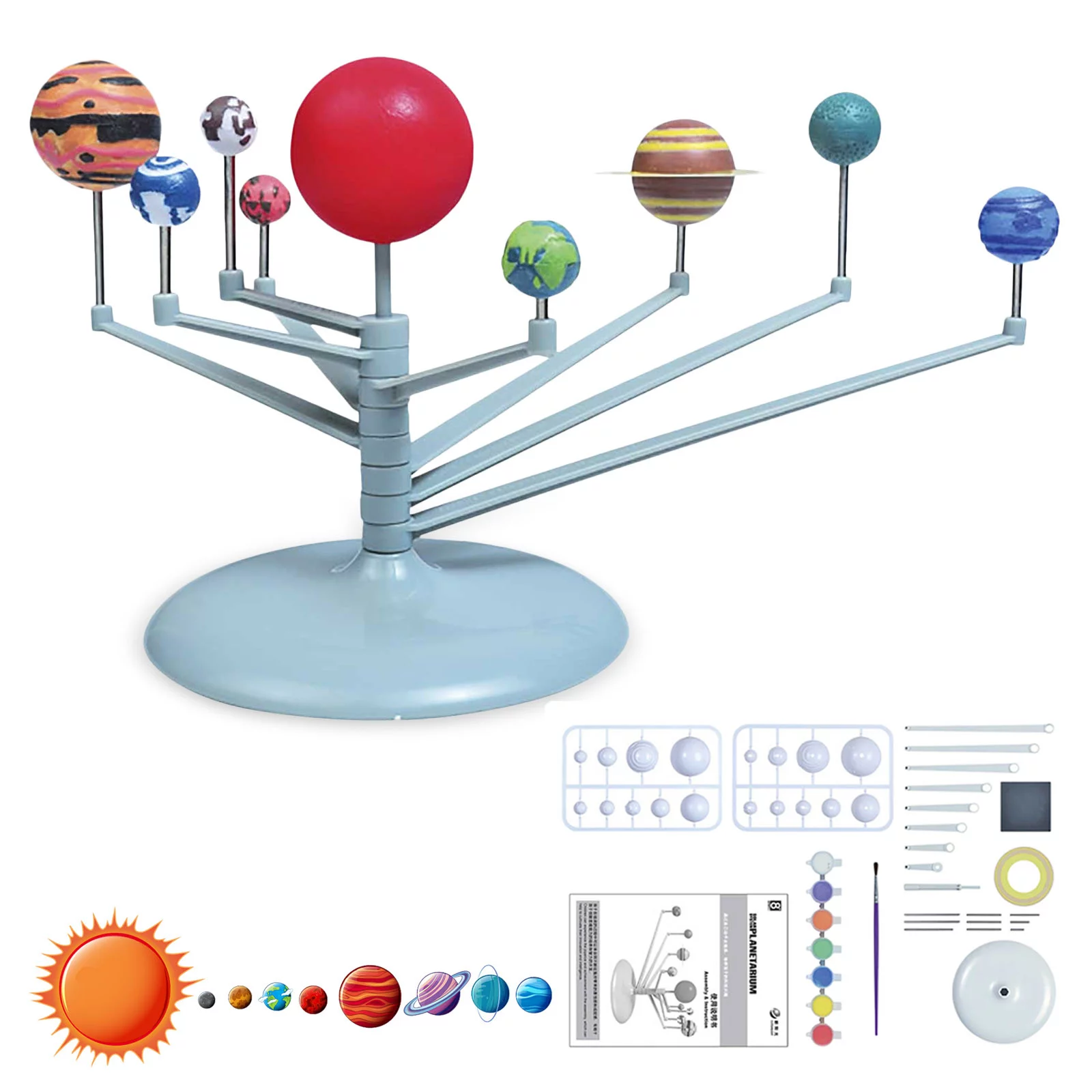 Sehao DIY Planetarium Solar System Model Nine Planets Astronomy Science Project Toy Plastic Education
