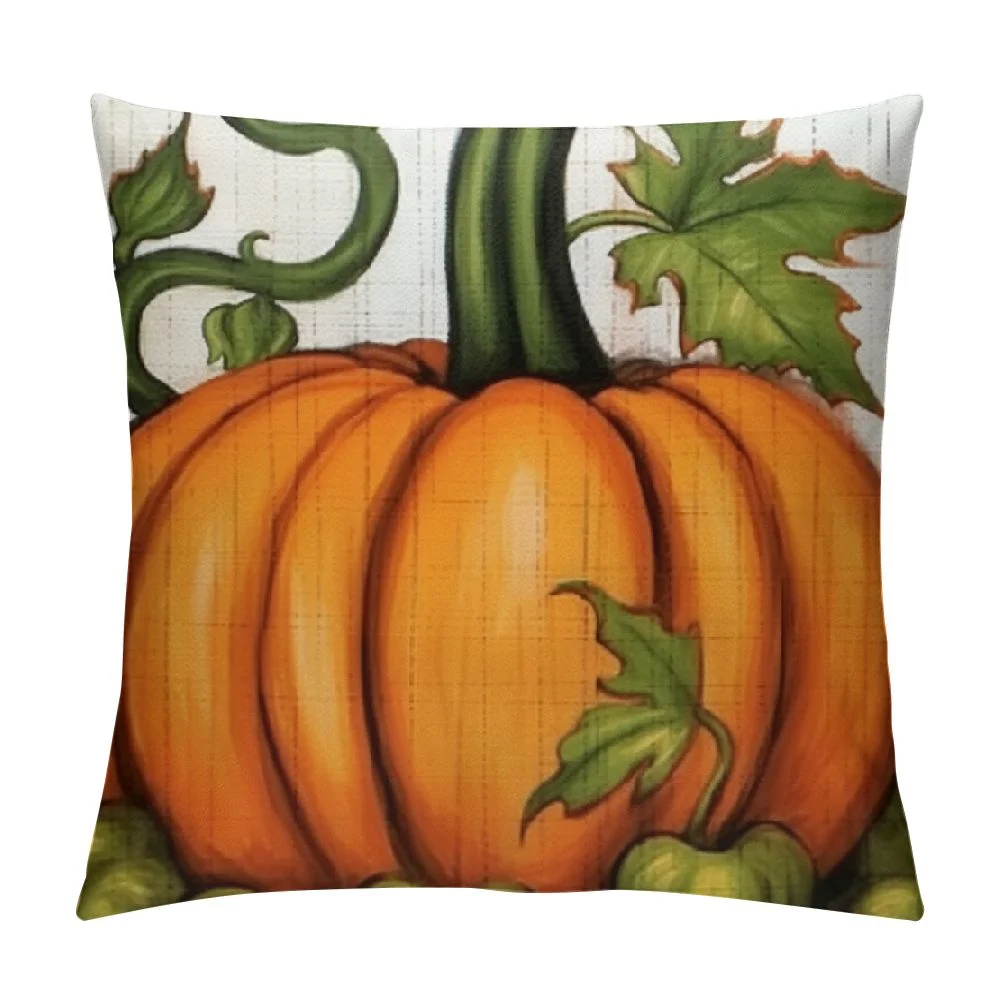 Gotuvs  Fall Pillow Covers Decorations Autumn Throw Pillow Covers Pumpkin Maple Leaf Harvest Pillow Cases Thanksgiving Decor for Home Outdoor Indoor Bed Sofa Cushion
