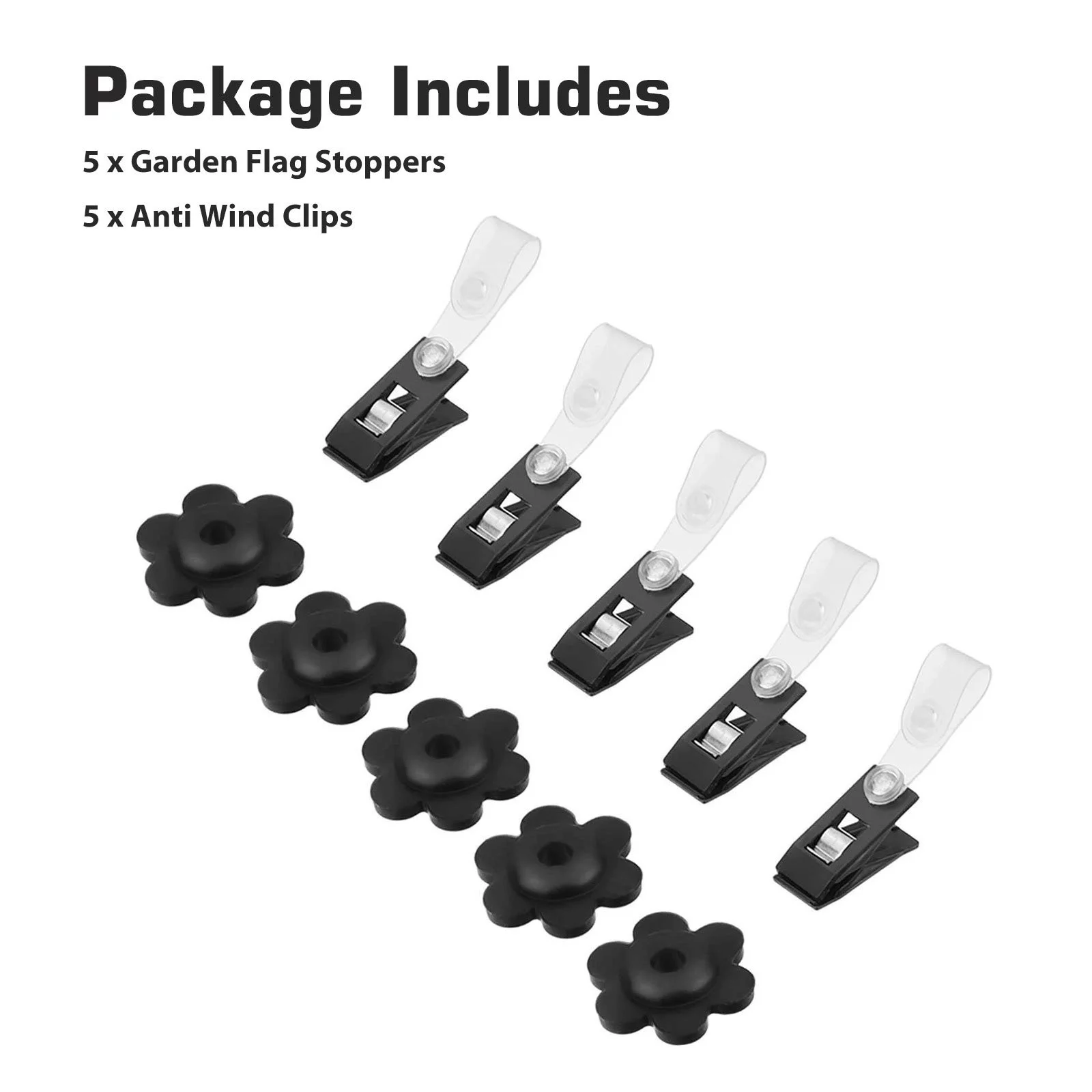 iju7gthy 4th of july 10pcs Seasonal Garden Flags Stoppers Rubber Stoppers Anti Wind Clips Set Keep Your Flag From Tangling Around