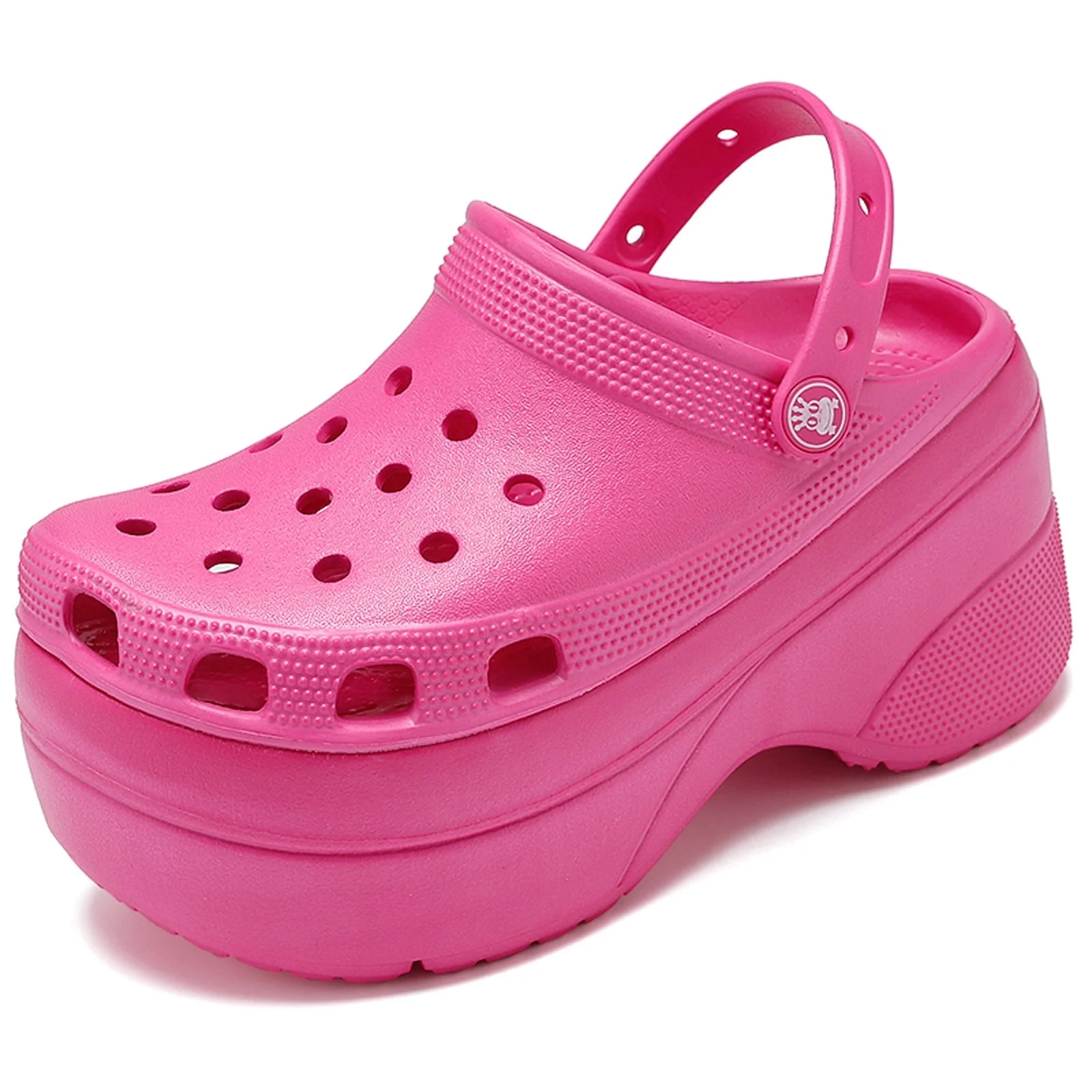 Cyiecw Women's Platform Clogs Hight Heels Mules Beach Sandals Slippers Slip on Garden Shoes