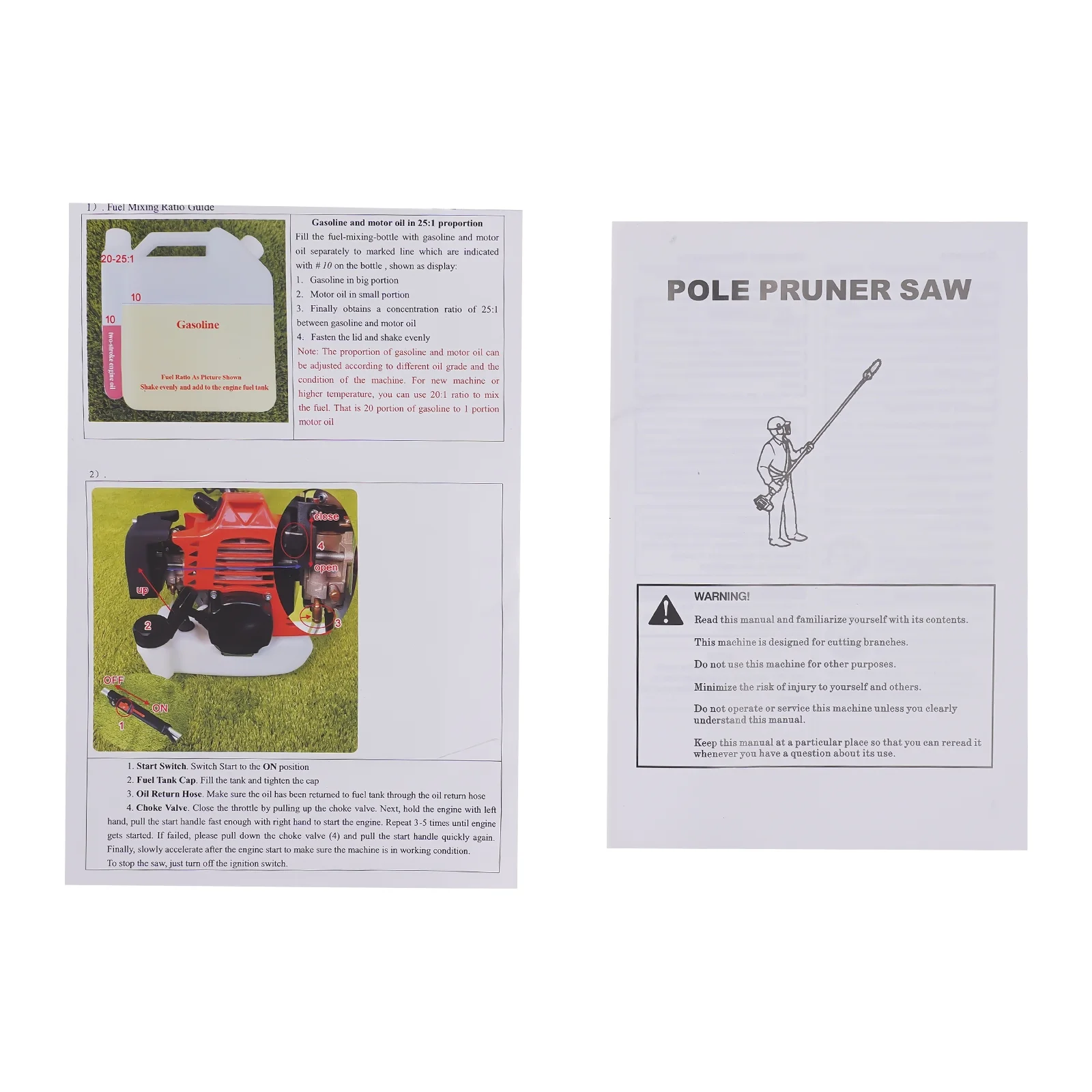 MONIPA Garden High Branch Saw Pruning Shears Electric Saw Pruning Machine 42.7CC