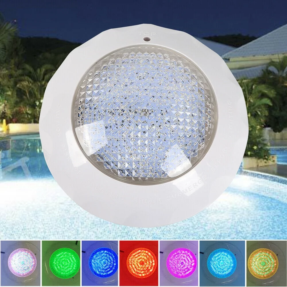 SHZICMY 45W Submersible LED Pool Lights AC12V Color Changing Underwater Lights with Remote Controller, RGB Pool Light IP68 Water-Proof Swimming Pool Lights for Home Aquarium, Fountain, Bathtub