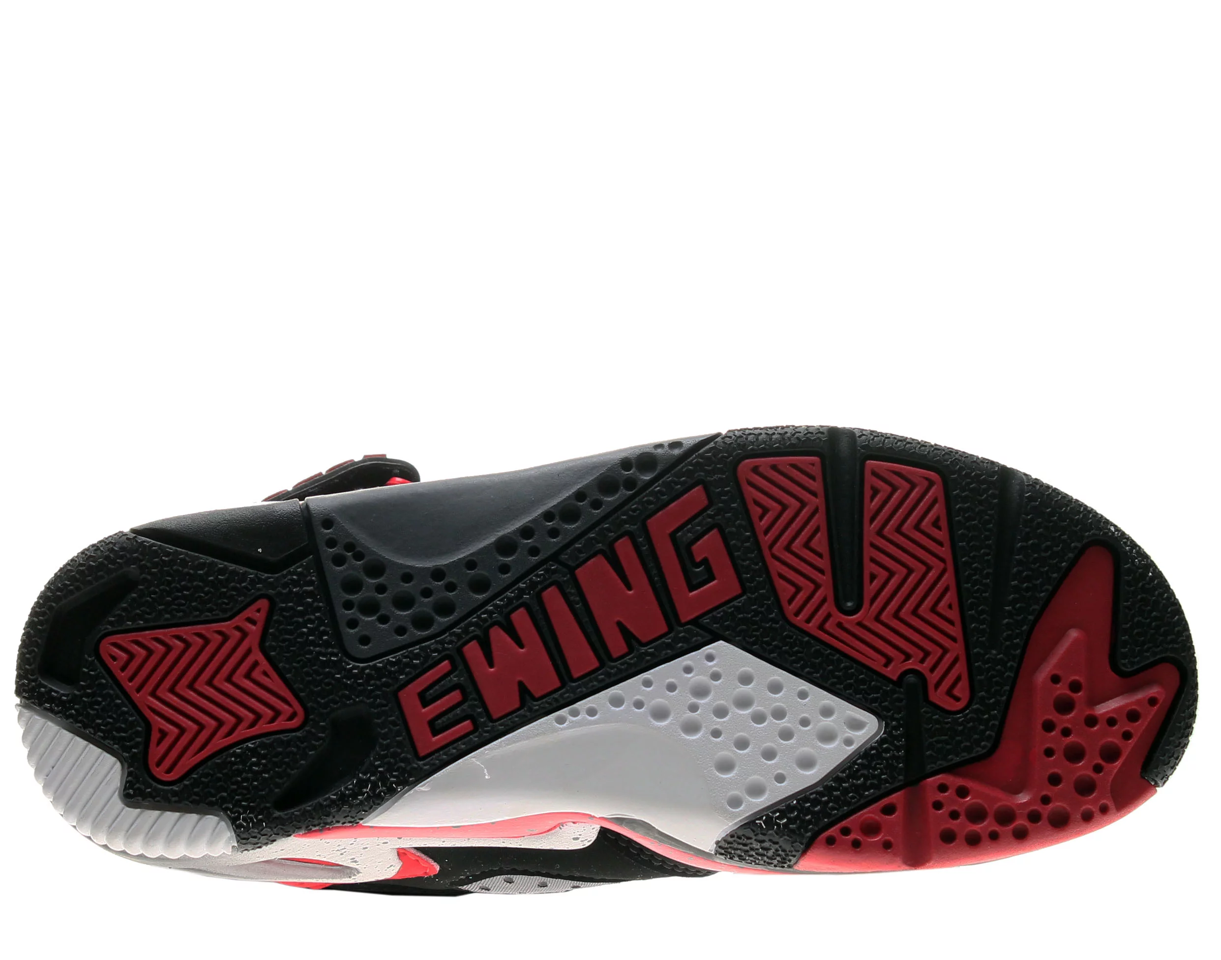 Patrick Ewing Athletics Rogue Mens Basketball Fashion Sneakers Athletic Shoes Sparkling Black Red Castlerock