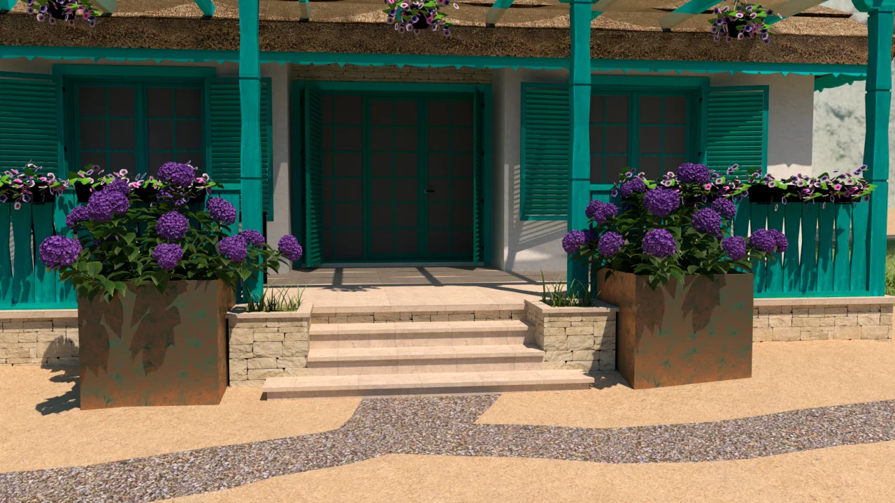 Matrix Outdoor Raw Metal Cube Planter 12 in x 12 in x 12 in