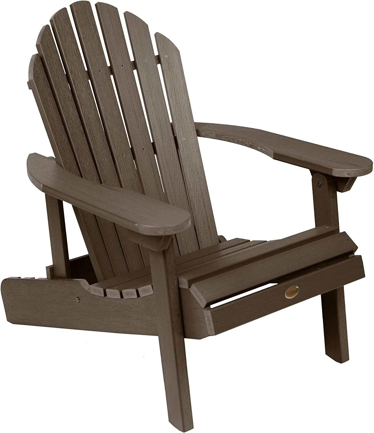 MINGFENG AD-CHL1-ACE Hamilton Made in The USA Folding and Reclining Adirondack Chair, Adult, Weathered Acorn