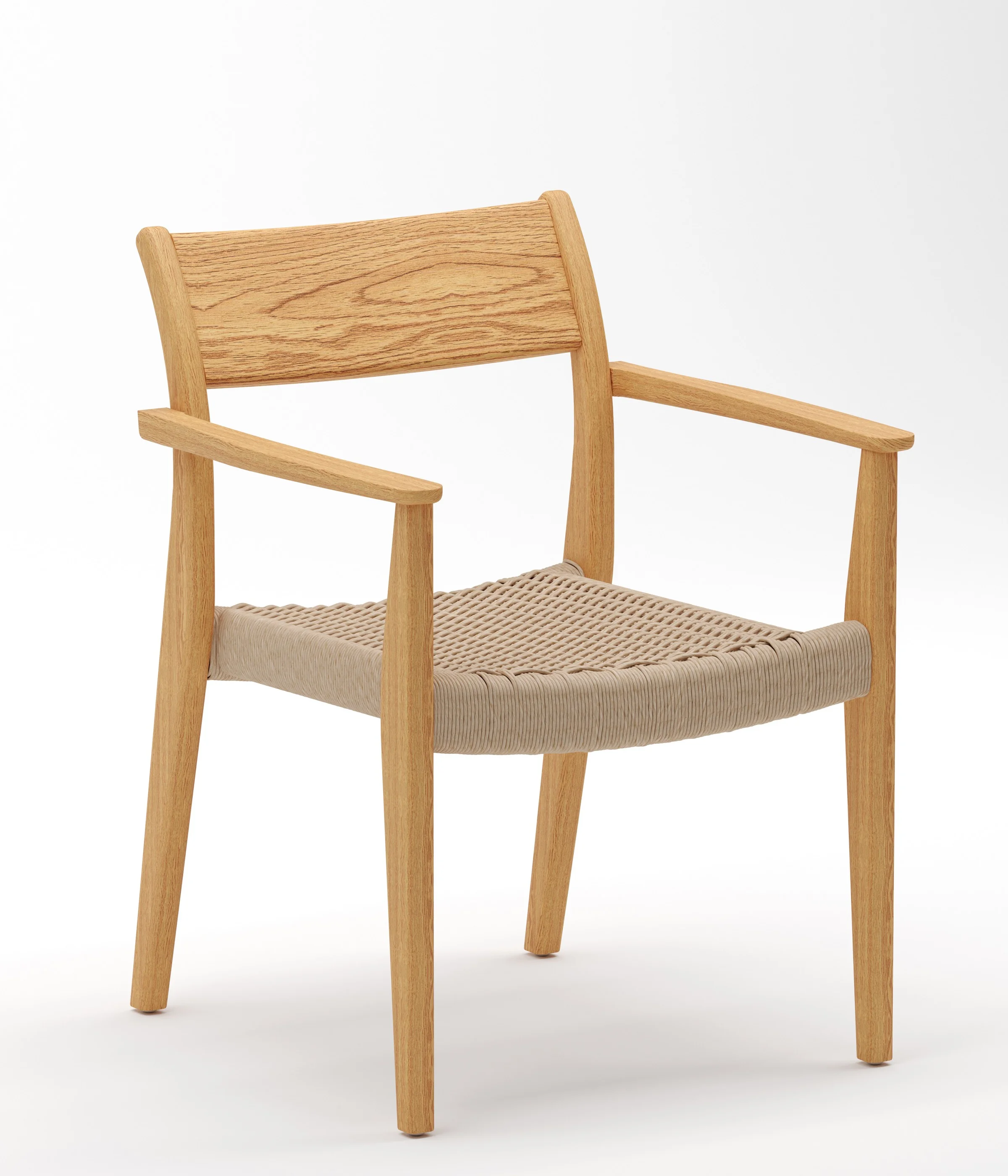 Qty 1 - Grade-A Teak Wood Luxurious Solo / Single Amilo Stacking Arm Chairs #56AMAA