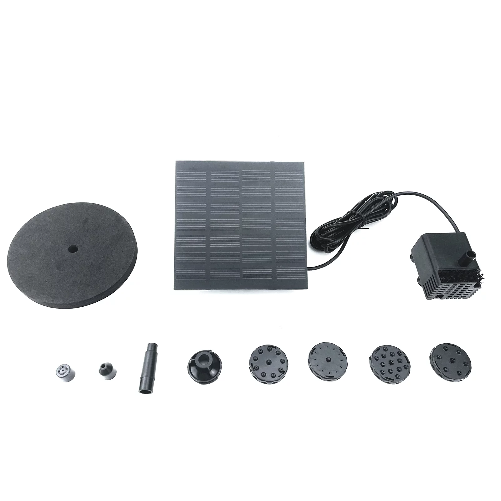 Romacci Solar Water Pump Birdbath Square Small Pond Garden Decoration Water-height 70cm DC30S-0710F