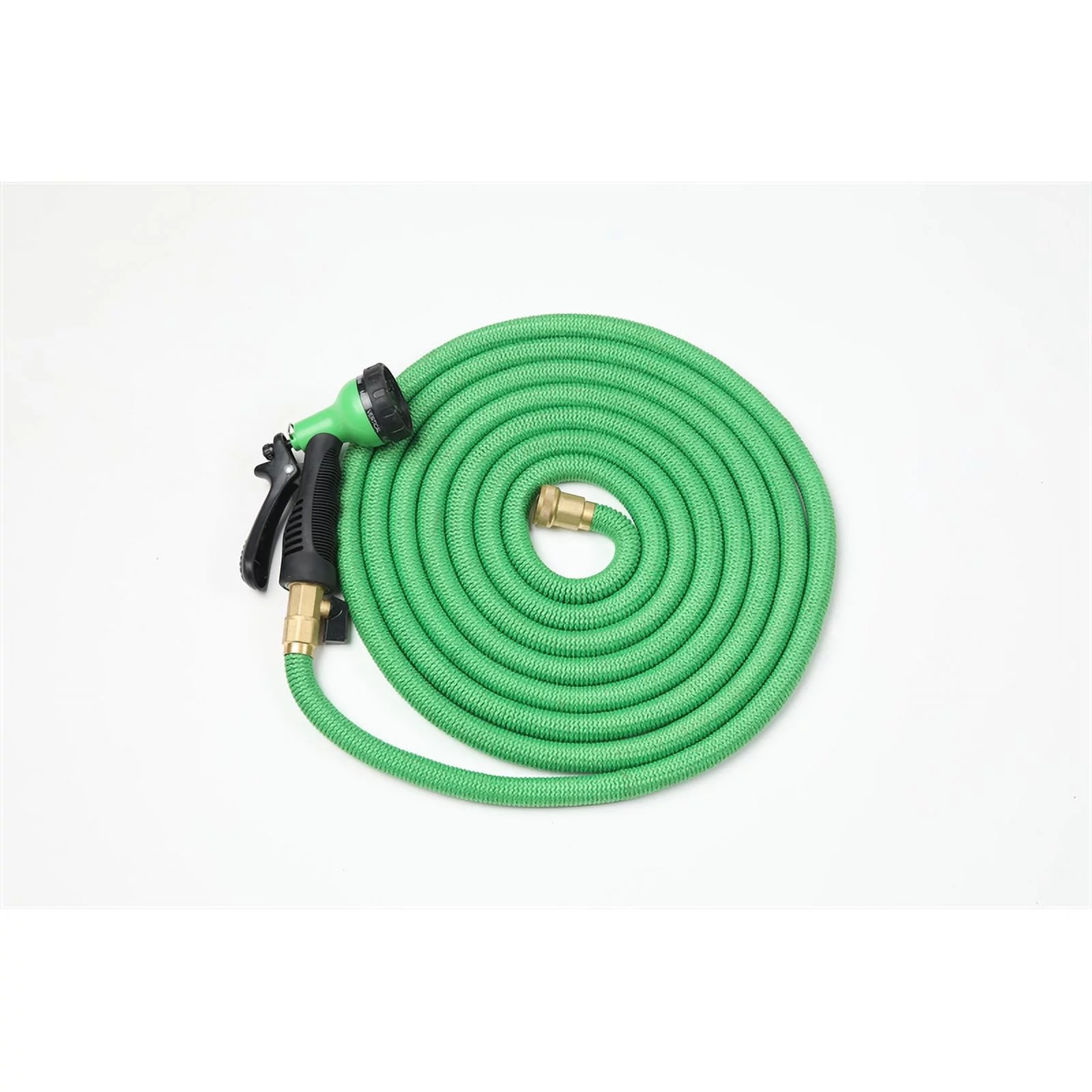 LuxenHome Set of 2 50ft Green Garden Hose