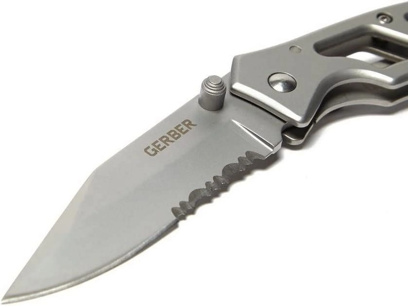 Gerber Gear Paraframe I Knife, Serrated Edge, Stainless Steel [22-48443]