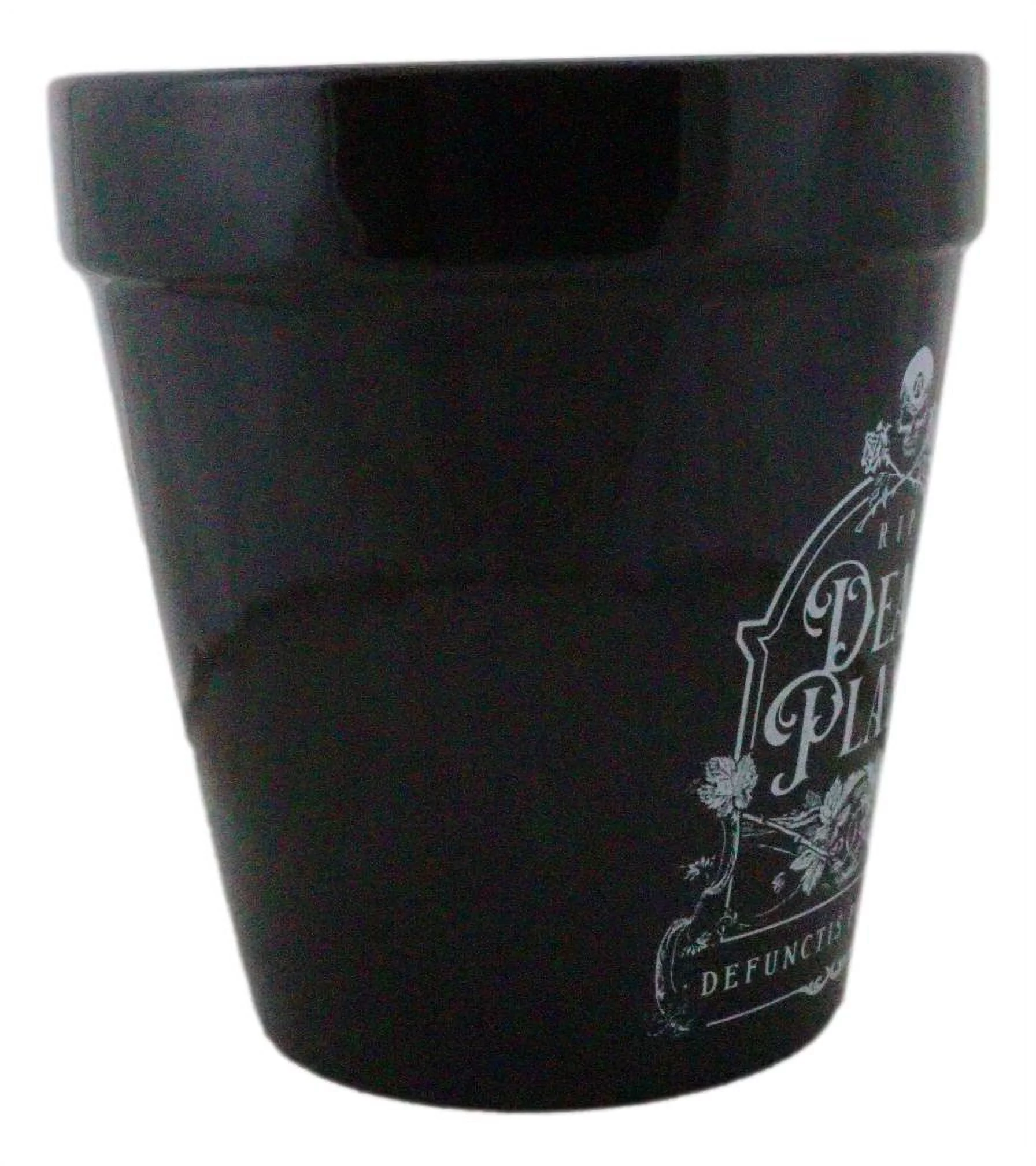 Dead Plant RIP Skull Grave Tombstone Wicca Witch Flower Herbs Planter Pot