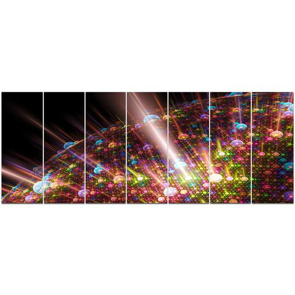 Design Art 'Multi-Color Solar Bubbles Planet' Graphic Art Print Multi-Piece Image on Canvas