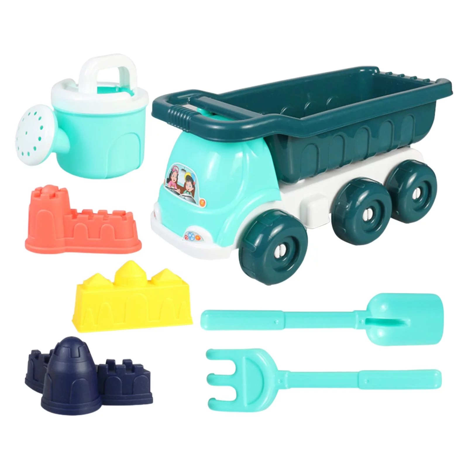 Sand Beach Toys,Kids Beach Sand Toys sand Cart Tools Set,Trolley Bucket Beach Sand Game Toy Set,Family Kids Toddlers sand water Set,beach baby sand Sandpit Digging Sand,Innovative Outside Blue