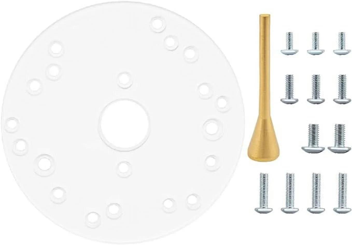 POWERTEC 71022 6-1/2-Inch Router Plate, Fits Porter Cable, Bosch, Craftsman, Dewalt, Hitachi, Makita, Milwaukee, Ryobi