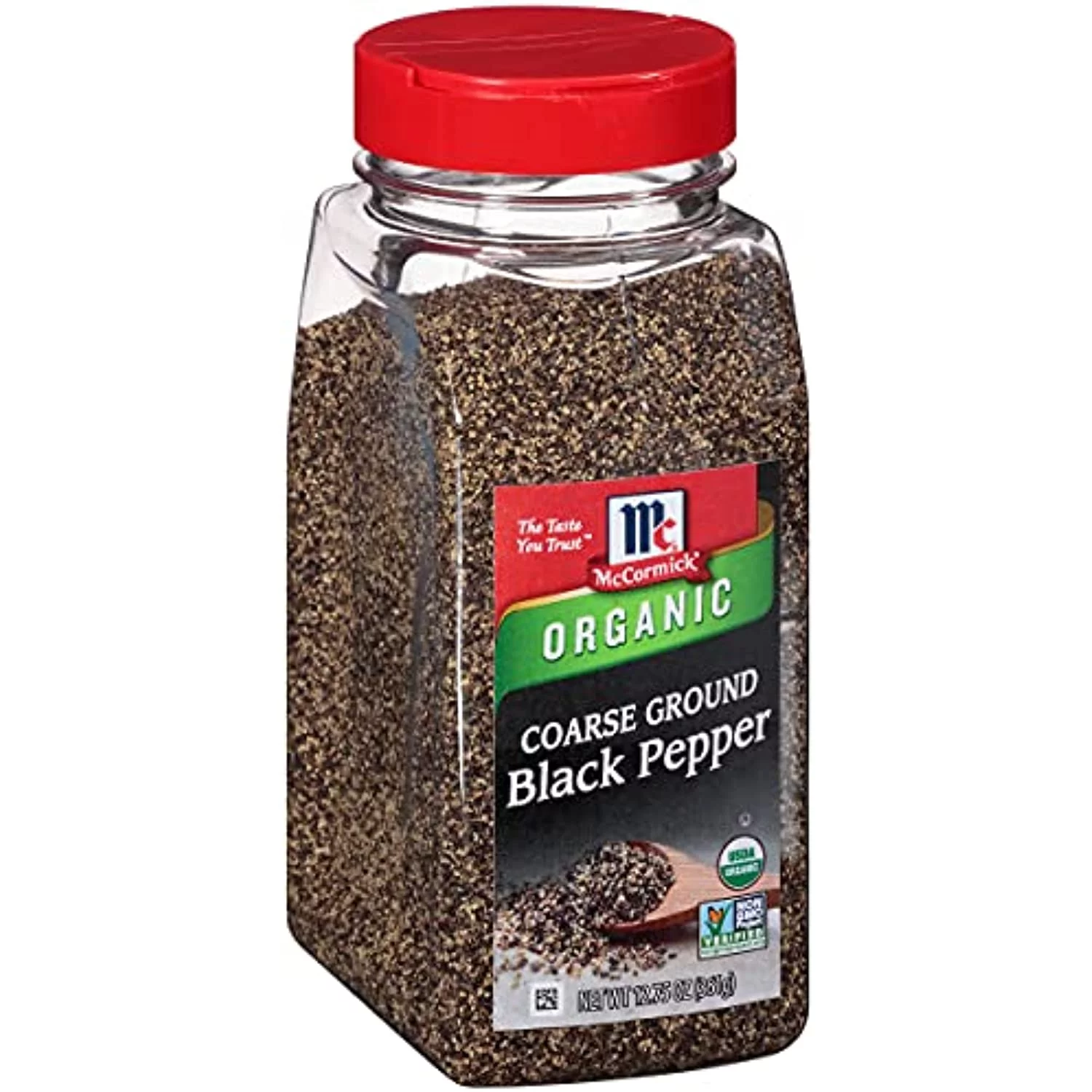 Mccormick Coarse Ground Black Pepper (Organic, Non-Gmo, Kosher), 12.75 Oz
