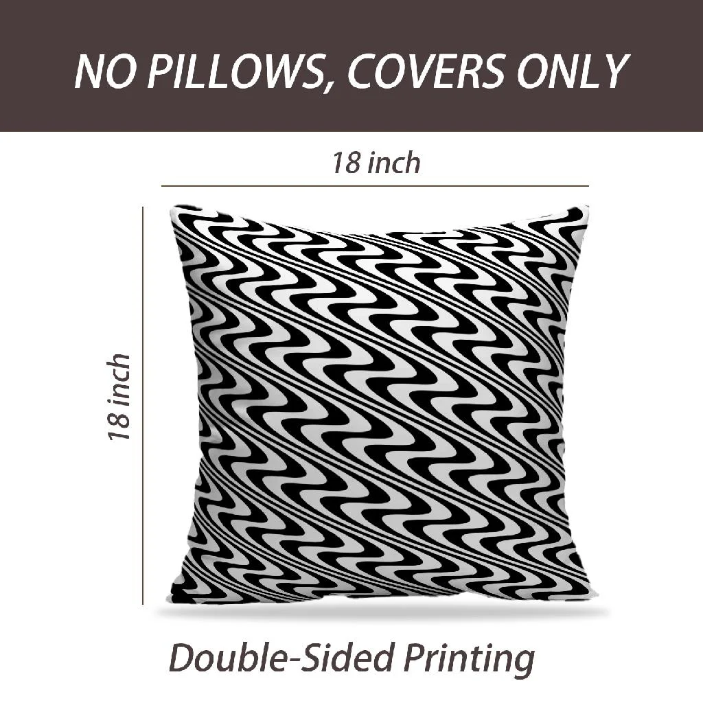 LALILO Throw Pillow Covers Lines Geometric Modern Contemporary Art Cushion Cover 18